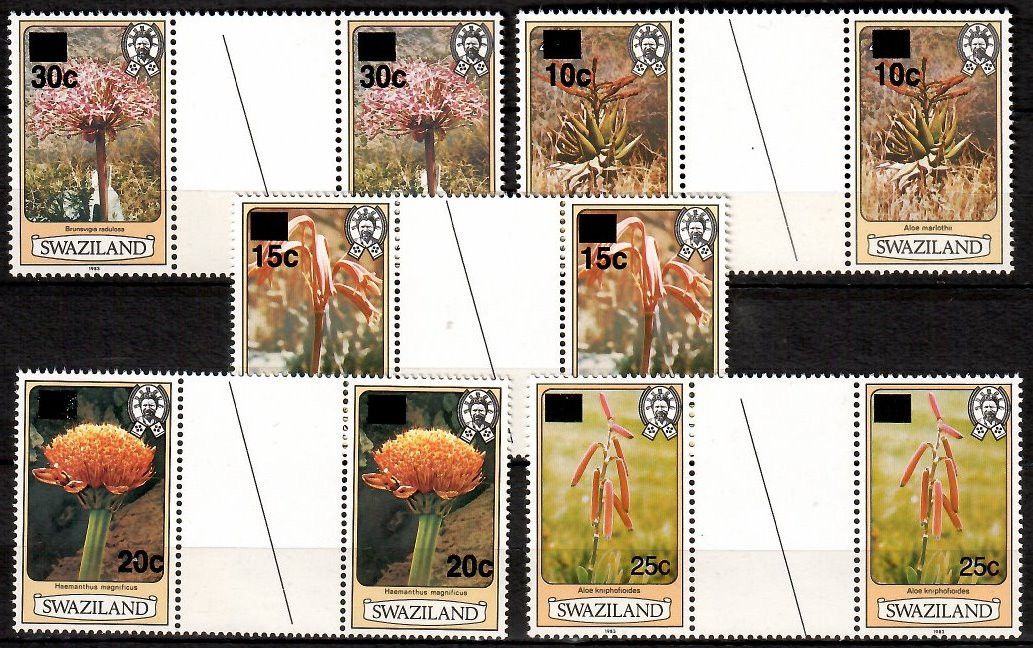 Znaczek Suazi 1984 Mi 470-474 Czyste **