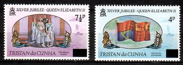 Znaczek Tristan da Cunha 1977 Mi 220-221 Czyste **