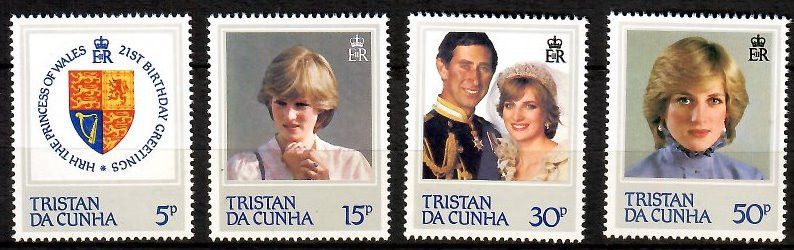 Znaczek Tristan da Cunha 1982 Mi 323-326 Czyste **