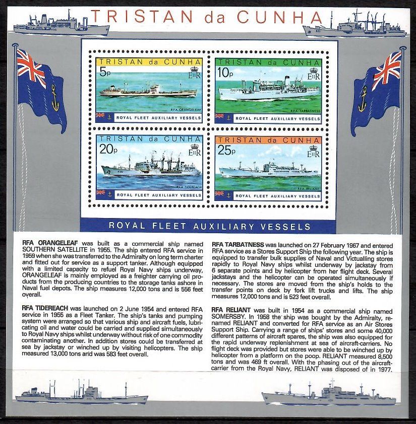 Znaczek Tristan da Cunha 1978 Mi bl 8 Czyste **