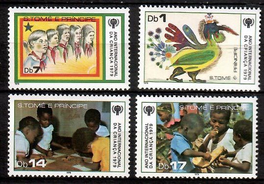 Znaczek Wyspy Św. Tomasza i Książęca 1979 Mi 579-582 Czyste **