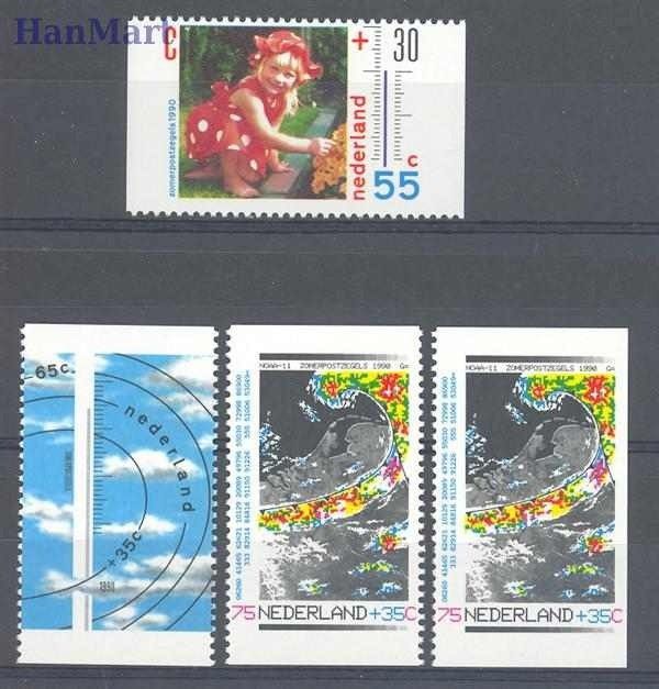 Znaczek Holandia 1990 Mi 1379C+1380D+1381D+E Czyste **