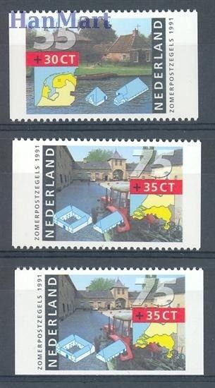 Znaczek Holandia 1991 Mi 1403IIC+1405IIC+IIE Czyste **