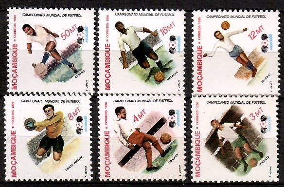 Znaczek Mozambik 1986 Mi 1050-1055 Czyste **