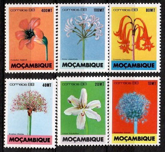 Znaczek Mozambik 1988 Mi 1119-1124 Czyste **