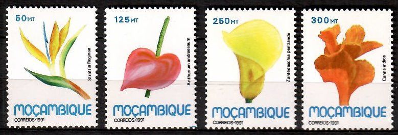 Znaczek Mozambik 1991 Mi 1227-1230 Czyste **