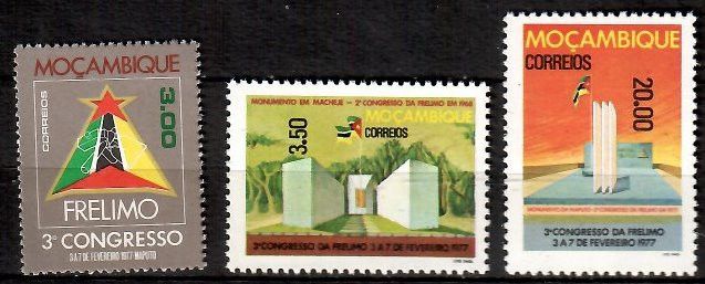 Znaczek Mozambik 1977 Mi 630-632 Czyste **