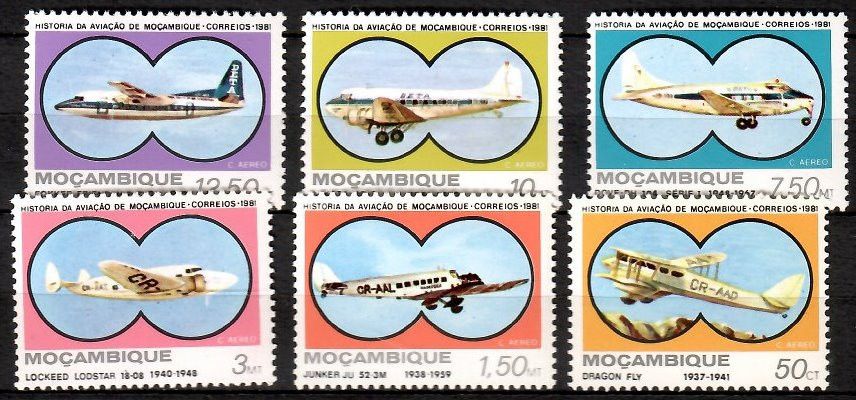 Znaczek Mozambik 1981 Mi 810-815 Czyste **