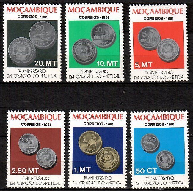 Znaczek Mozambik 1981 Mi 822-827 Czyste **
