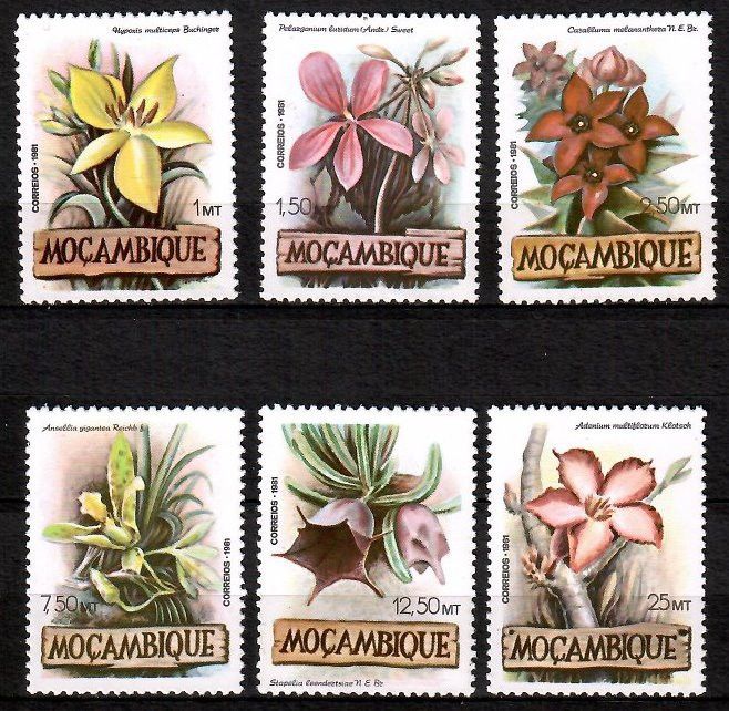 Znaczek Mozambik 1981 Mi 865-870 Czyste **