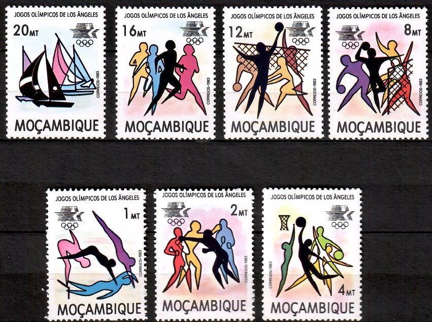 Znaczek Mozambik 1983 Mi 928-934 Czyste **
