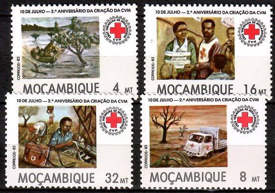Znaczek Mozambik 1983 Mi 949-952 Czyste **