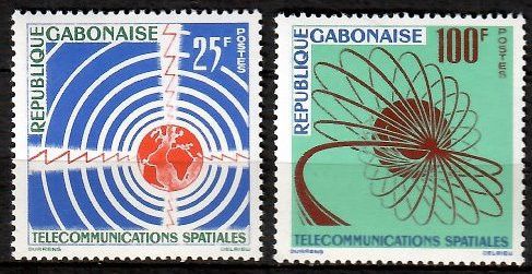 Znaczek Gabon 1963 Mi 185-186 Czyste **
