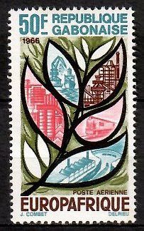 Znaczek Gabon 1966 Mi 250 Czyste **