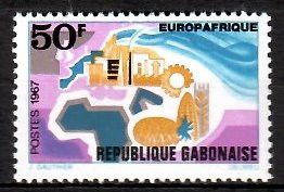 Znaczek Gabon 1967 Mi 282 Czyste **