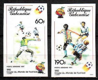 Znaczek Gabon 1981 Mi 761-762B Czyste **