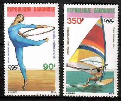 Znaczek Gabon 1983 Mi 848-849 Czyste **