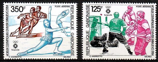 Znaczek Gabon 1984 Mi 891-892 Czyste **