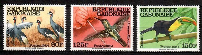 Znaczek Gabon 1984 Mi 924-926 Czyste **