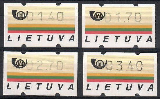 Znaczek Litwa 1995 Mi aut 1 Czyste **