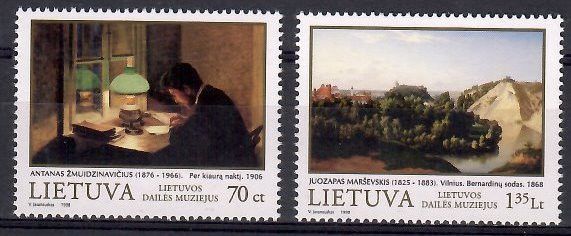 Znaczek Litwa 1998 Mi 678-679 Czyste **