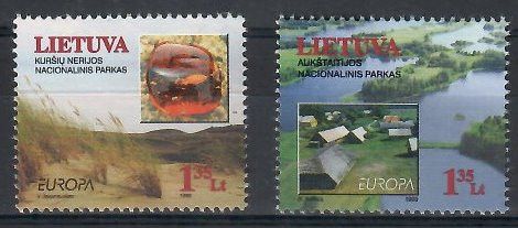 Znaczek Litwa 1999 Mi 693-694 Czyste **