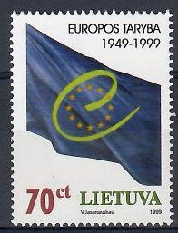 Znaczek Litwa 1999 Mi 695 Czyste **
