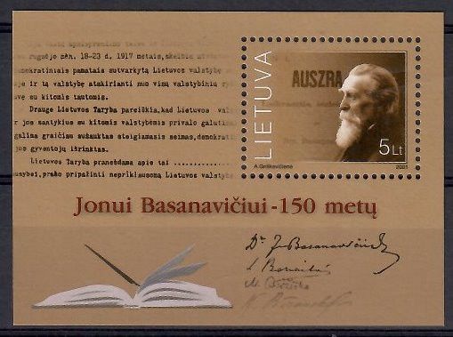 Znaczek Litwa 2001