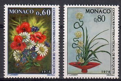 Znaczek Monako 1975 Mi 1189-1190 Czyste **