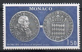 Znaczek Monako 1980 Mi 1427 Czyste **
