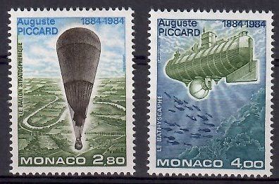 Znaczek Monako 1984 Mi 1631-1632 Czyste **
