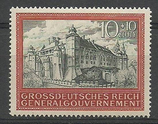 Znaczek Generalne Gubernatorstwo / GG 1944 Mi 125 Czyste **