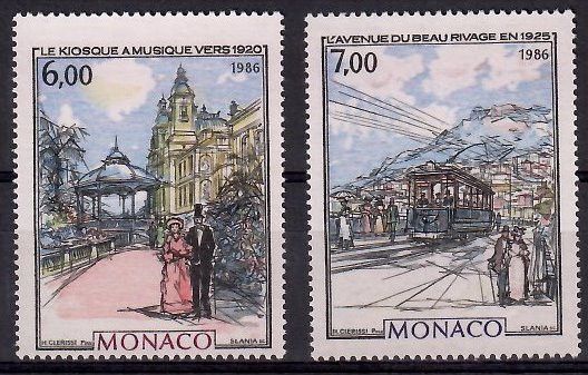 Znaczek Monako 1986 Mi 1769-1770 Czyste **