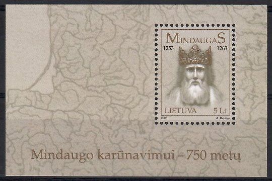 Znaczek Litwa 2003 Mi bl 28 Czyste **