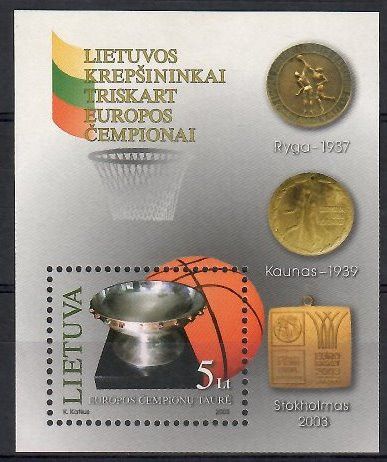 Znaczek Litwa 2003 Mi bl 29 Czyste **