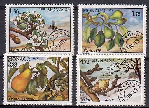 Znaczek Monako 1988 Mi 1851-1854 Czyste **