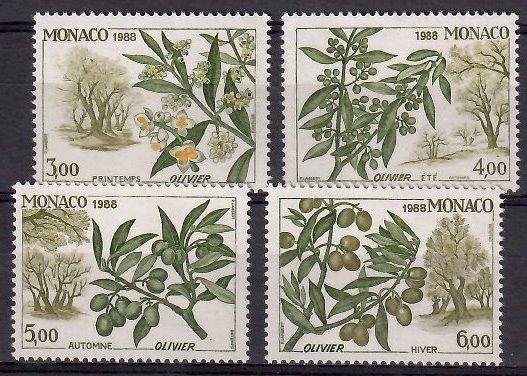 Znaczek Monako 1988 Mi 1884-1887 Czyste **