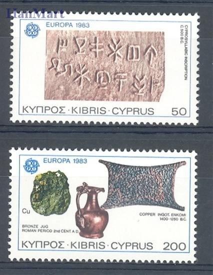 Znaczek Cypr  1983 Mi 582-583 Czyste **