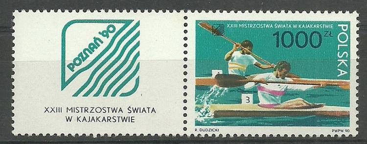 Znaczek Polska 1990 Mi zf 3280 Fi zf A3132 Czyste **