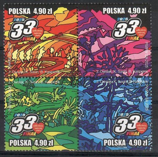 Znaczek Polska 2025 Mi 5581-5584 Czyste **