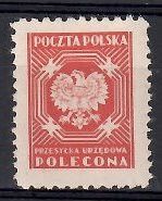 Znaczek Polska 1953 Mi die 26 Fi U22III Czyste **