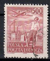 Znaczek Polska 1950 Mi 545 Fi 510 Stemplowane