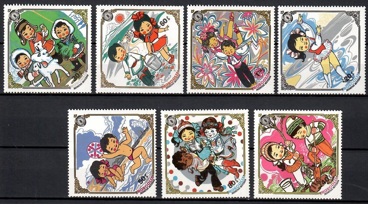 Znaczek Mongolia 1983 Mi 1584-1590 Czyste **