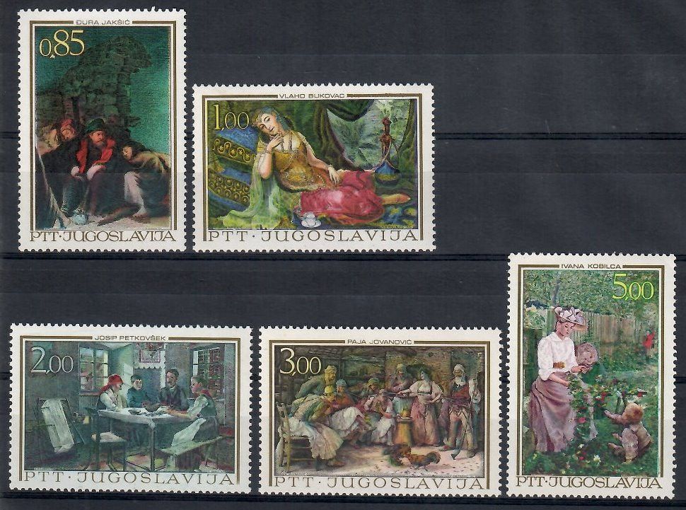 Znaczek Jugosławia 1967 Mi 1257-1261b Czyste **