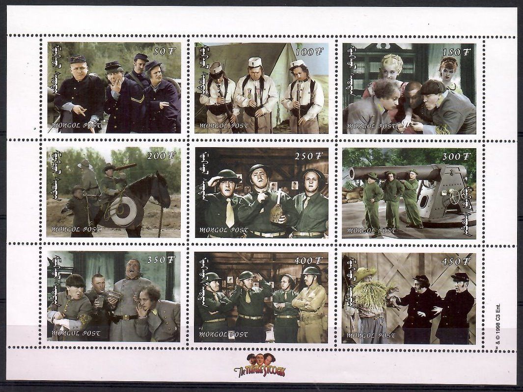 Znaczek Mongolia 1998 Mi 2867-2875 Czyste **
