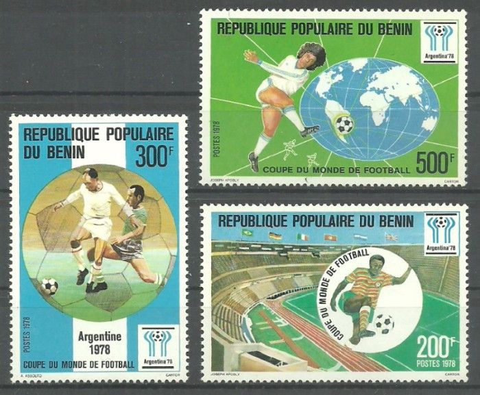 Znaczek Benin 1978 Mi 132-134 Czyste **