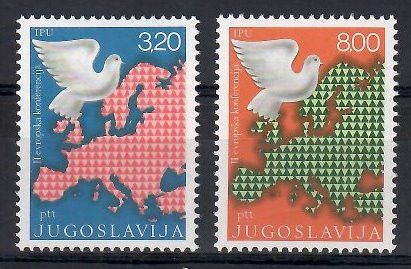 Znaczek Jugosławia 1975 Mi 1585-1586 Czyste **