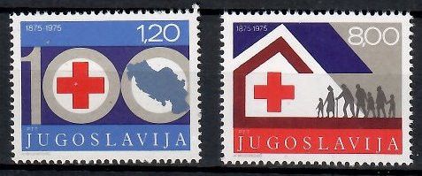 Znaczek Jugosławia 1975 Mi 1619-1620 Czyste **
