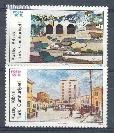 Znaczek Cypr Północny 1986 Mi 181-182 Czyste **