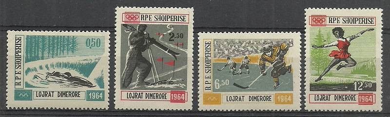 Znaczek Albania 1963 Mi 793-796 Czyste **